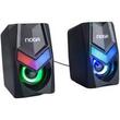   PARLANTES NOGA NG-118P GAMER PC EFECTOS RGB SPECTRUM USB 3,5 MM