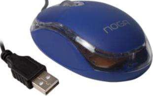   MOUSE NOGA  NG-611UAZ USB OPTICO AZUL CONTORNO ILUMINACION LED GAMER