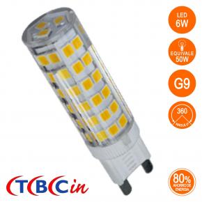   LAMPARA LED BIPIN G9 220V 6W LUZ CALIDA TBCIN